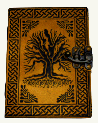 5 x 7 inch 2 Color Tree of Life Leather Embossed Journal